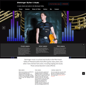 Musician and Music Studio Website