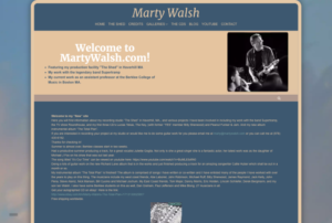 Musician and Music Studio WordPress Website