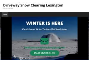 wordpress website snow clearing service