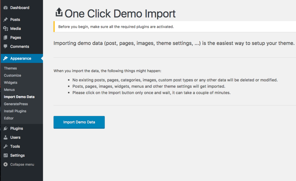 One Click - Install the Complete Elementor Website