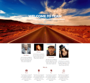 Elementor Team Home Page Template