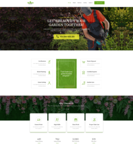 Elementor Astra Landscape Gardening Website