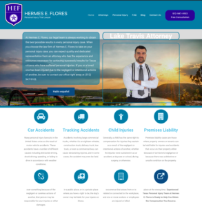 elementor astra personal injury law website