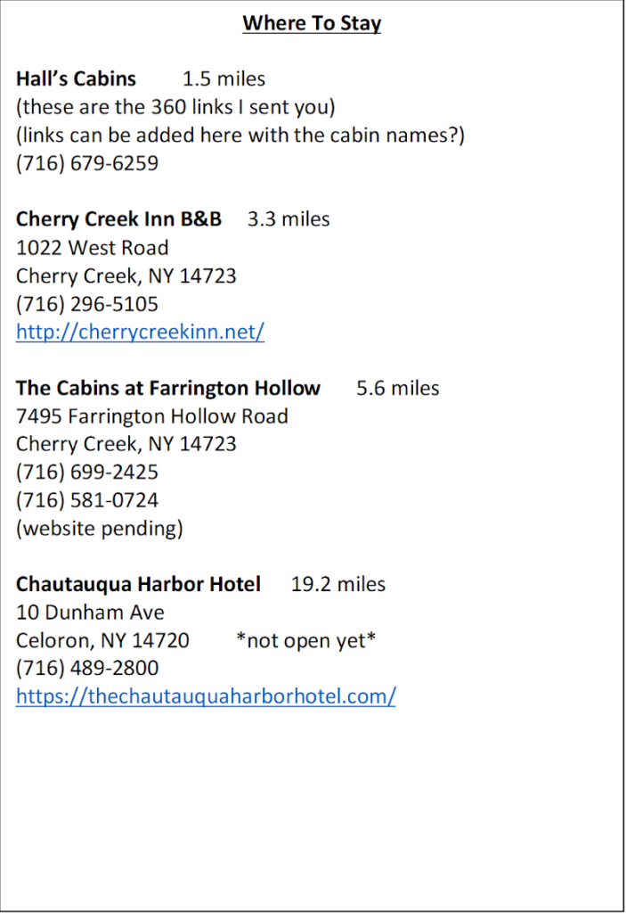 Where to Stay