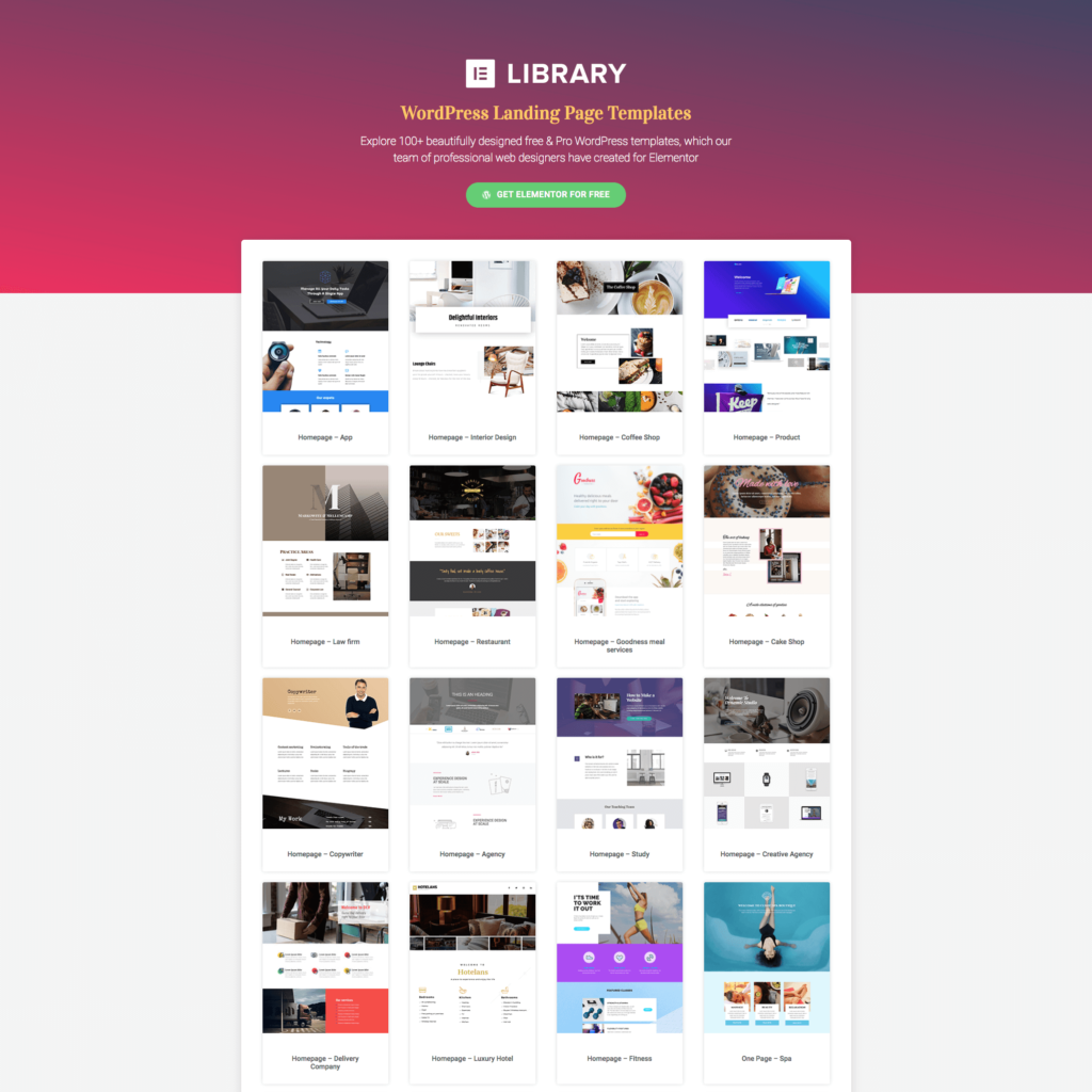 Elementor Template Library